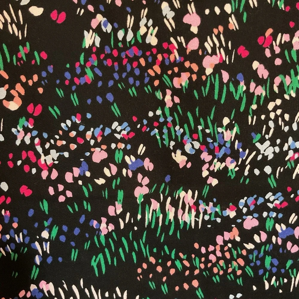 Talbots‎ Women Stretch Back Zipper Back Slit Colorful Flowers Pencil Skirt 16